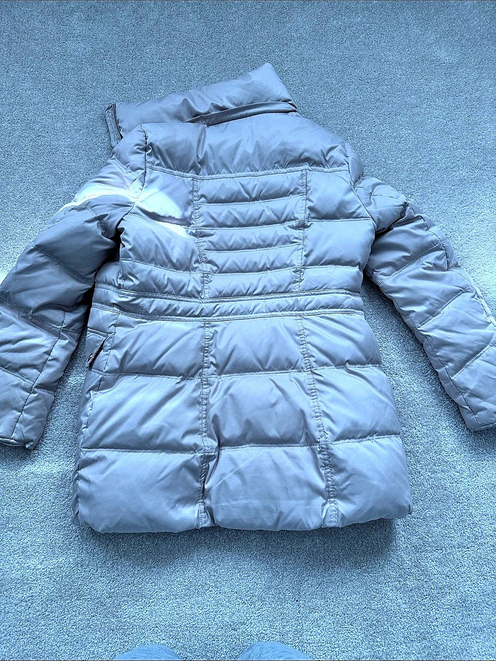 Kenneth Cole New York Puffer Coat Gray Medium - Picture 2 of 4